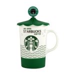 Кружка с крышкой "Starbucks" (карусель) 480 мл. Изображение №3