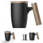 Чашка-заварник Wooden Brew Mug TM450-05A, 450 мл